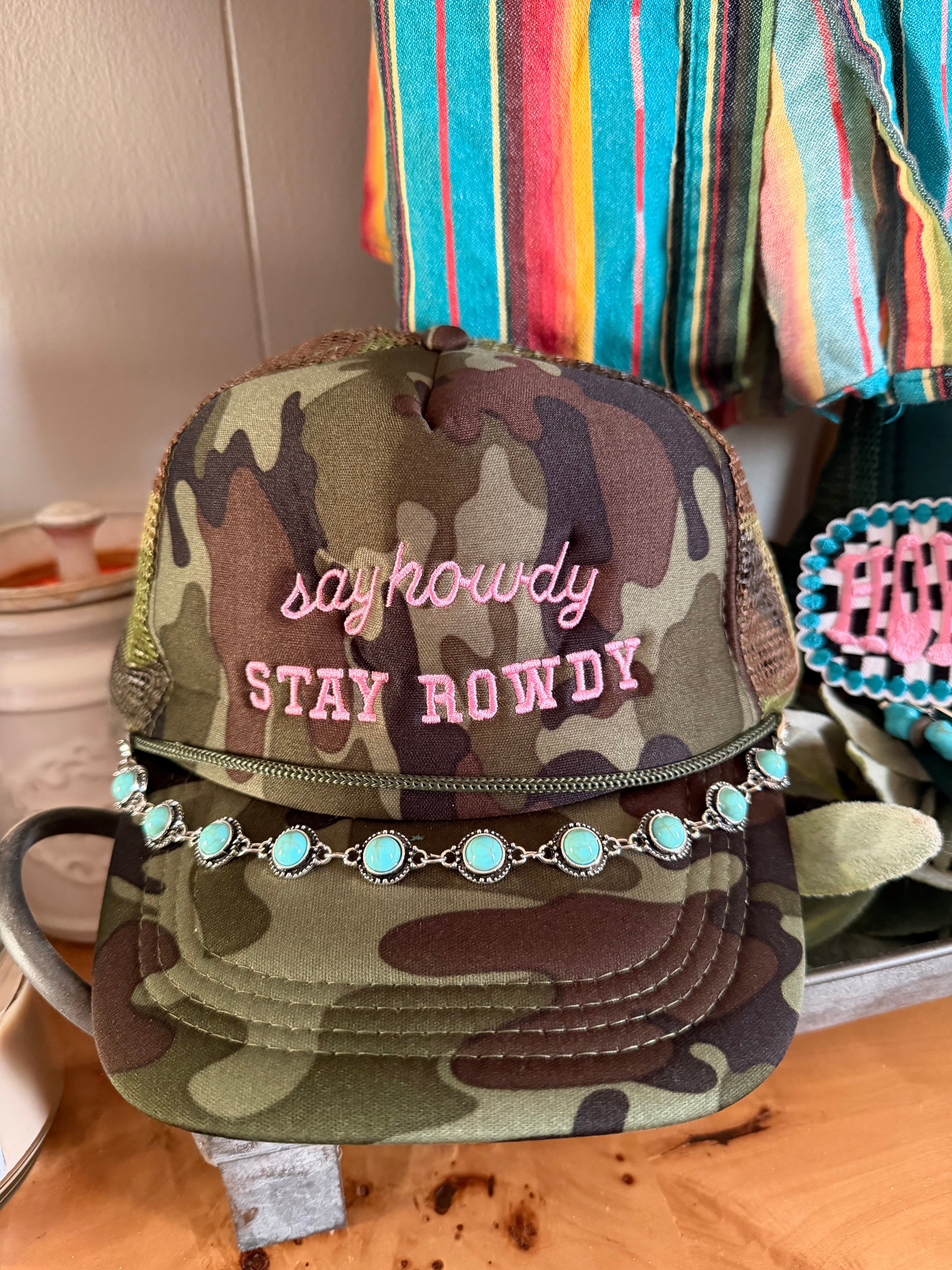 Camo trucker hat
