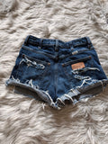Custom distressed Wranglers