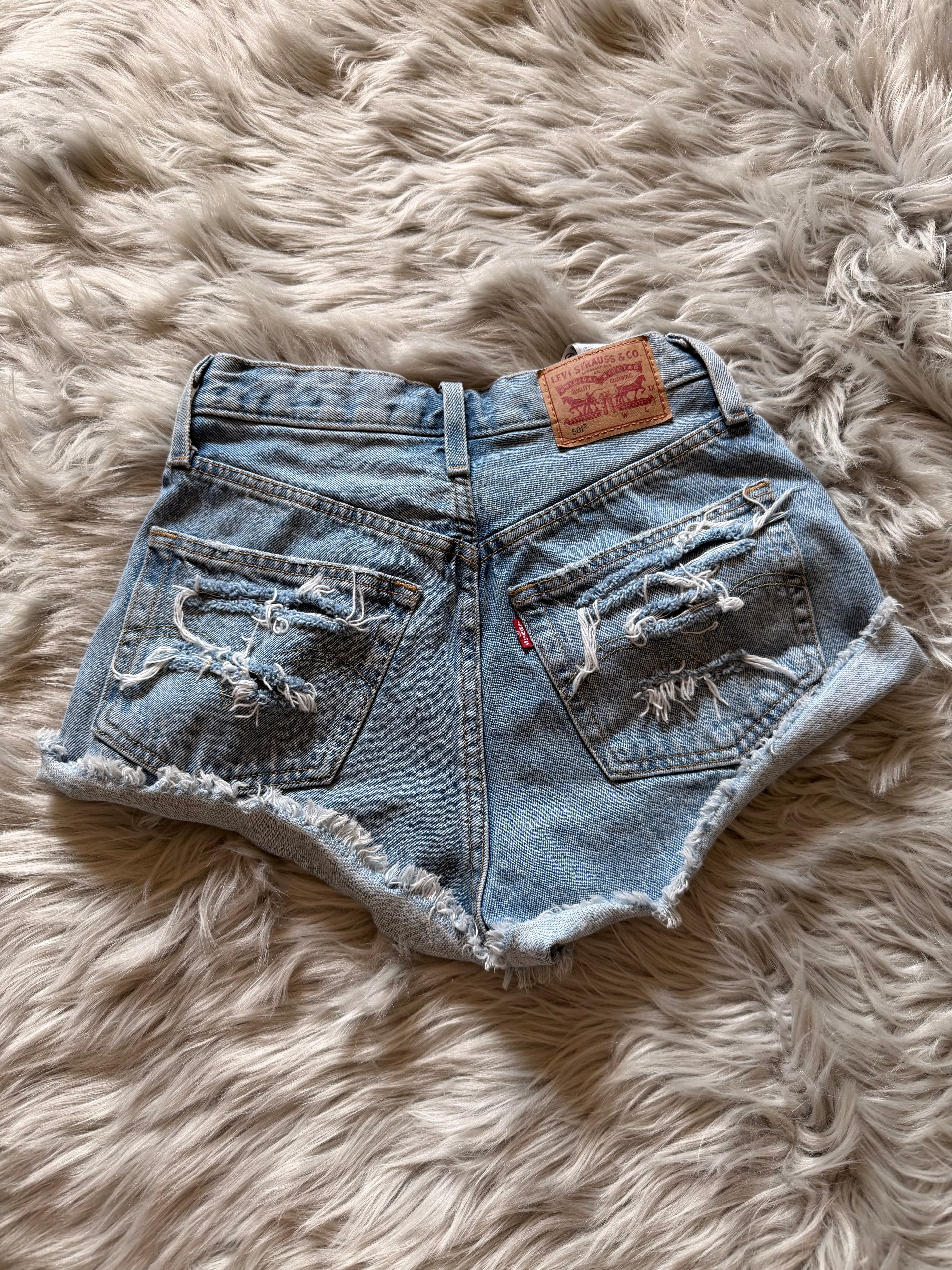 Custom distressed Levi’s